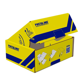 Scatola spedizioni postal box  - xl - 48 x 30 x 21 cm - blasetti
