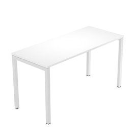 Scrivania easy plus - per smartworking - 140 x 60 x 72,5 cm - bianco - artexport