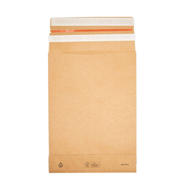 Sacchetti a fondo quadro e-green - c3 - 35 x 45 x 12 + 10 cm - carta kraft - avana - bong packaging - conf. 200 pezzi