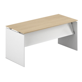 Scrivania pieghevole speedy - 150 x 70 x 73,5 cm - rovere/bianco - linekit
