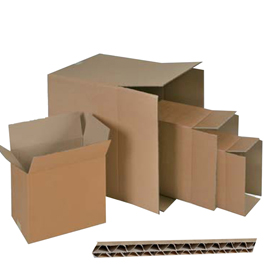 Scatola cartone per imballo - onda doppia - 400 x 400 x 300 mm - avana - adda