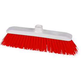 Scopa haccp - con setole rigide - rosso - la briantina professional