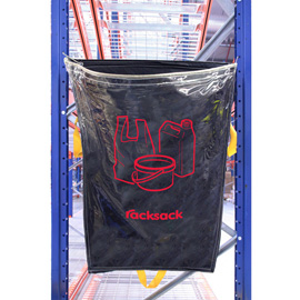 Sacco rifiuti racksack clear - per plastica - 160 l - beaverswood