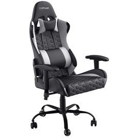 Sedia gaming ergonomica gxt 708w - regolabile - trust