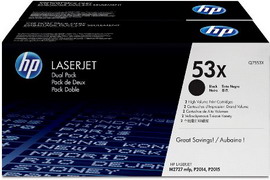 Scatola n. 2 cartucce di stampa hp laserjet nero lj p2015