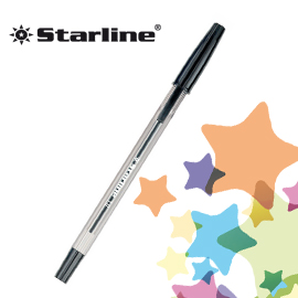 Scatola 50 penna sfera nero p.media 1.0mm starline