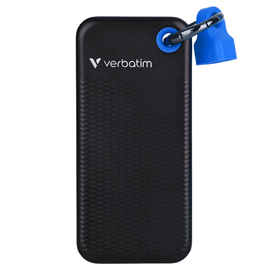 Ssd portatile pocket usb 3.2 gen 2 - 1 tb - nero/blu- verbatim - 32191
