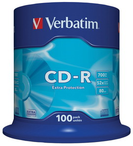 Scatola 100 cd-r datalife spindle 1x-52x 700mb serigrafato extra protection