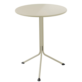 Tavolo basso ribaltabile tondo lemon - 75 x 59 cm - avorio - unisit