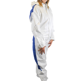 Tuta monouso shield dual - taglia xl - laminato - bianco - worker