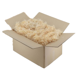 Trucciolo da imballaggio - legno - colore paglia - 1 kg - polyedra