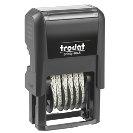 Timbro printy 4.0 eco 4846 numeratore - 6 cifre - 4 mm - autoinchiostrante - trodat