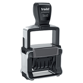 Timbro professional 4.0 5440 datario - 4,9 x 2,8 cm - 4 mm - personalizzabile - autoinchiostrante - cartuccia non inclusa- trodat