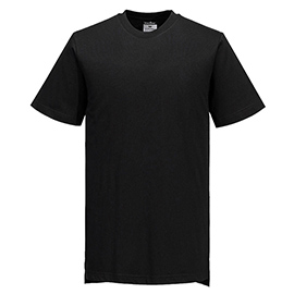 T-shirt chef unisex - maniche corte - taglia xl - nero - portwest