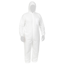 Tuta protettiva monouso coverall 40 - taglia xxl - plp - bianco - reflexx