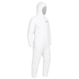 Tuta protezione chimica cover 56 - taglia xxl - pe/plp - bianco - dupont