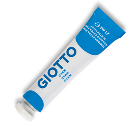 Tempera giotto tubo 7 (21ml) blu cyano 15
