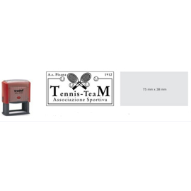 Timbro original printy 4926 75x38mm 8righe autoinch. Personalizzabile trodat