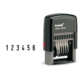 Timbro printy eco 4846 numeratore 6cifre 4mm autoinchiostrante trodat