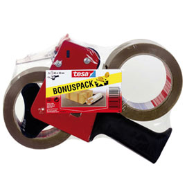 Tendinastro + 2rt nastro imballo 66mtx50mm avana tesa