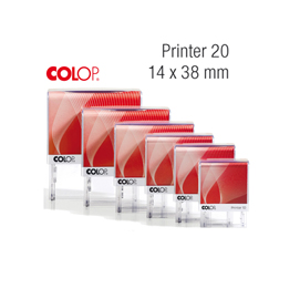 Timbro printer 20 g7 autoinchiostrante 14x38mm 4 righe colop