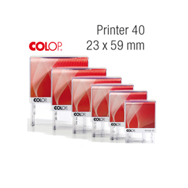 Timbro printer 40 g7 autoinchiostrante 23x59mm 6 righe colop
