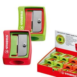 Temperamatite woody stabilo 1 foro per pastelli con mina xxl 10mm
