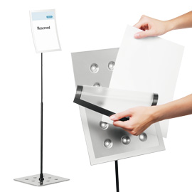 Targa magnetica a4 da terra duraview stand durable
