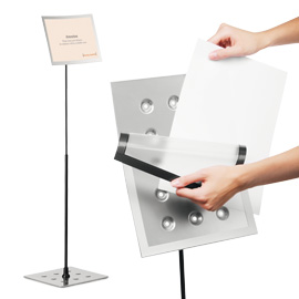 Targa magnetica a3 da terra duraview stand durable