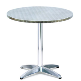 Tavolo tondo bar in alluminio Ø70cm - h70cm