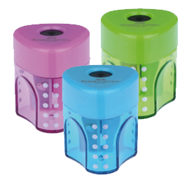 Temperamatite 1 foro mini triangolare con serbatoio faber castell