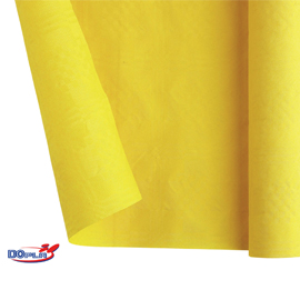 Tovaglia in rotolo 1,20x7mt giallo in carta dopla