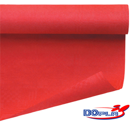 Tovaglia in rotolo 1,20x7mt rosso in carta dopla
