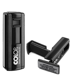 Timbro pocket stamp plus 20 14x38mm 4righe autoinchiostrante nero colop
