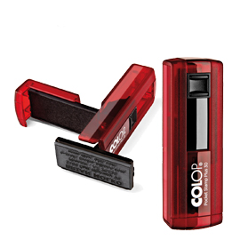 Timbro pocket stamp plus 30 18x47mm 5righe autoinchiostrante rosso colop