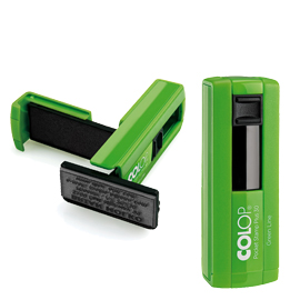 Timbro pocket stamp plus 30 18x47mm 5righe autoinchiostrante verde colop