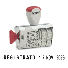 Timbro 1117 manuale datario +polinome 4mm trodat