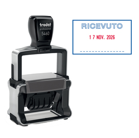 Timbro professional 4.0 5460/pr4/l1 datario + ricevuto autoinchiostrante trodat