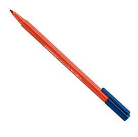 Triplus color pennarello punta 1,00mm rosso scarlato staedtler