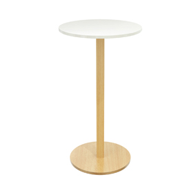 Tavolo alto Ø60 x h110cm bianco woody paperflow