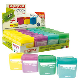 Te800kcpscp expo 20 clak temperamatite 2 fori in colori pastelli ass. Arda