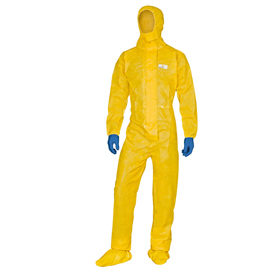 Tuta di protez. Da rischio chimico dt300 tg m giallo deltachem