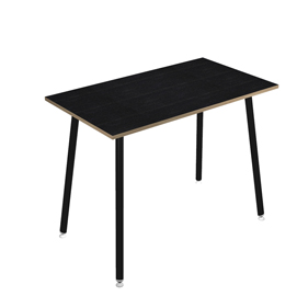 Tavolo alto skinny metal - 140 x 80 x h 105 cm - nero / nero venato - artexport