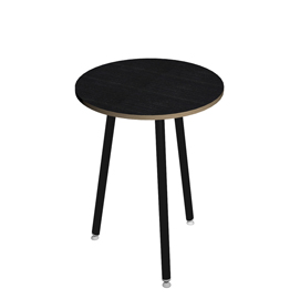 Tavolo alto tondo -  Ø 80 x h105 cm - nero / nero venato - artexport