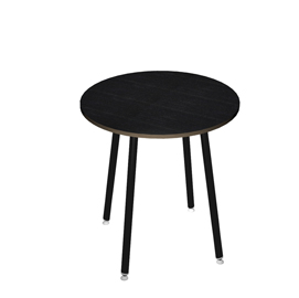 Tavolo alto tondo -  Ø 100 x h105 cm - nero / nero venato - artexport