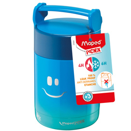 Thermos picnik concept - per alimenti - 350 ml - blu - maped