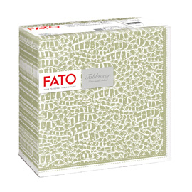Tovagliolotablewear - linea croc skin - 40 x 40 cm - salvia - fato - conf. 50 pezzi