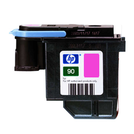 Testina di stampa e dispositivo di pulizia per testina hp n.90 magenta
