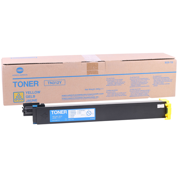 Toner giallo bizhub tn312y c300/352/p