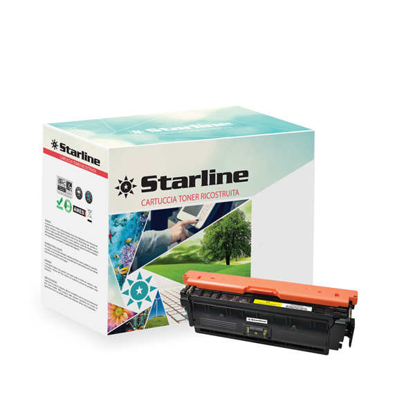 Toner ric giallo per hp laser jet serie m553 (508x) alta capacita